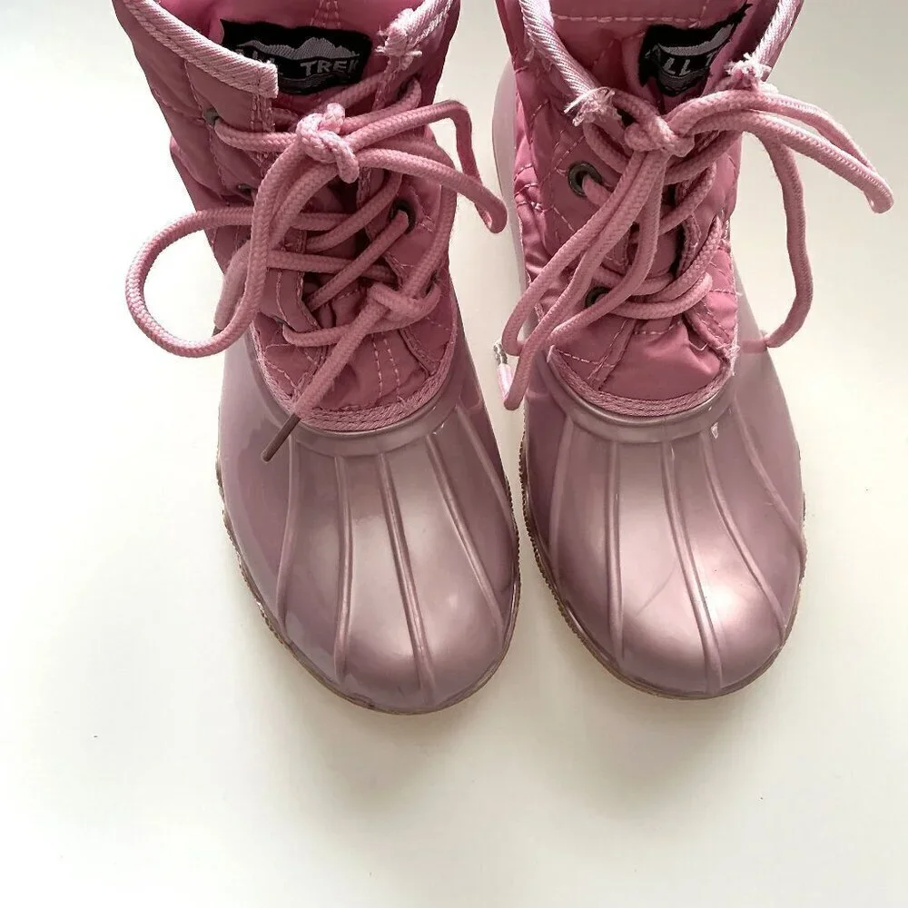 PINK DUCK BOOTS EUC (Flaw)